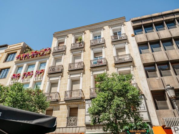 Stylish images of a luxurious renovated apartment featuring 3 bedrooms, modern kitchen, and elegant design in the heart of Madrid.