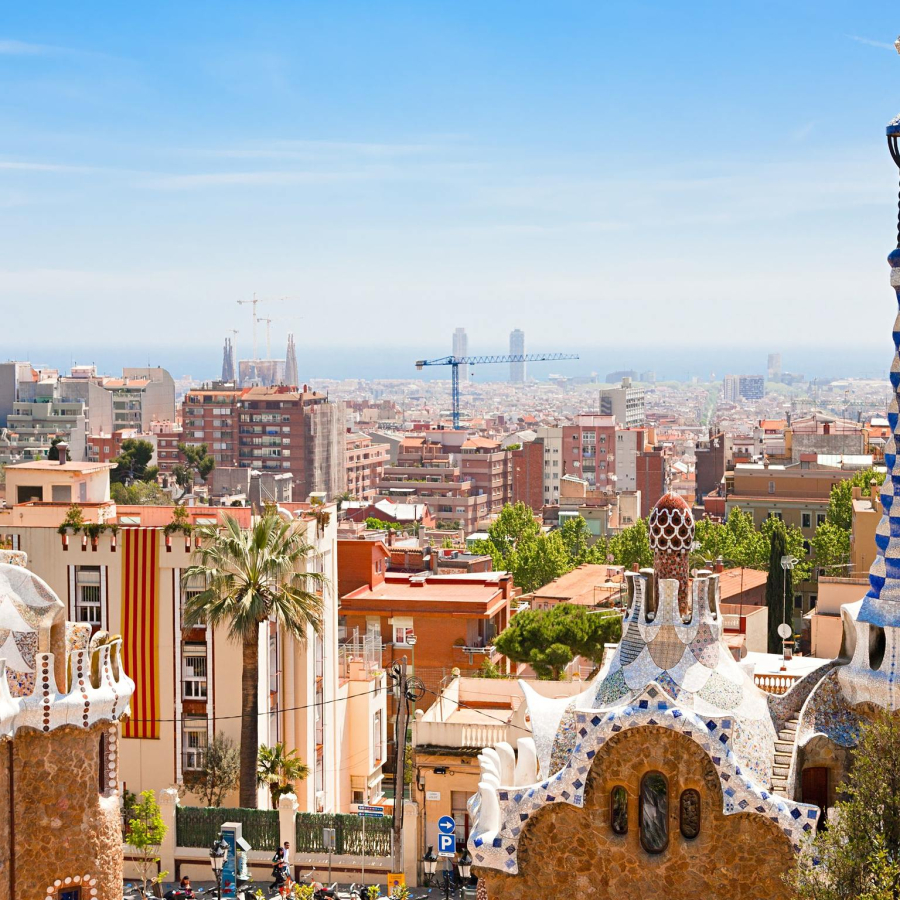 Barcelona skyline, Spain